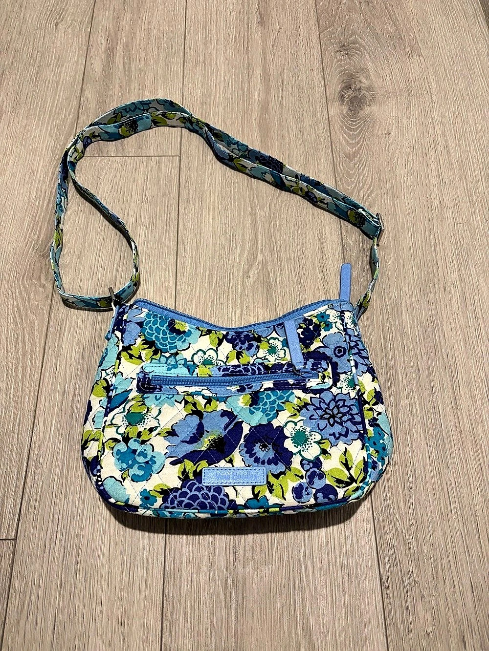 Vera Bradley Little Hipster Floral Crossbody Bag in Blue & Green